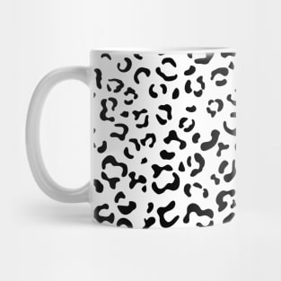 Leopard Print, Leopard Spots, Black And White Mug